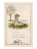 Sufferers from Arachnophobia Will Sympathise with Little Miss Muffet reproduction procédé giclée par Kate Greenaway