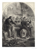 According to the Anglo-Saxon Chronicle Hardecanute Died Due to Drinking Abuse Giclee Print by Nicholson 