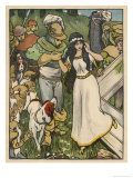Snow White Miraculously Comes Back to Life and is Reunited with Her Prince Giclee Print by Willy Planck