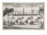 Major Roman Chariot Race is Run at a Circus Giclee Print