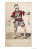 Joseph Grimaldi as a Clown in the Pantomime of Mother Goose, 1778-1837 Giclee Print by J. Harris