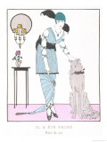 Tunic Dress and Wolfhound Giclee Print by J. Gose Tunic Dress and Wolfhound Giclee Print by J. Gose