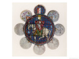 Stain Glass Chartres reproduction procédé giclée par Lawrence B. Saint