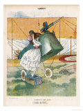 The Aviator Bids Adieu to His Girl Giclée-tryk af Louis Icart The Aviator Bids Adieu to His Girl Giclée-tryk af Louis Icart