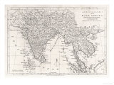 India and Its Neighbours: Note That Burma is Named India Beyond the Ganges Giclee Print