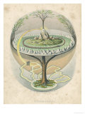 Yggdrasil the Sacred Ash the Tree of Life the Mundane Tree of Norse Mythology Reproduction procédé giclée