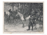 The Meeting of Lee and Grant at Appomattox Court-House Ending the War Between the States reproduction procédé giclée par H.m. Paget