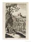 Gallus (Virgil's Patron) Unhappy in Love is Comforted by Pan Sylvanus and Apollo Lámina giclée por Michael van der Gucht Gallus (Virgil's Patron) Unhappy in Love is Comforted by Pan Sylvanus and Apollo Lámina giclée por Michael van der Gucht