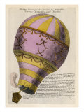 The First Passenger-Carrying Flight is Made by a Hot-Air Balloon Giclée-Druck