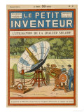 Mouchot's Solar-Powered Motor Reproduction procédé giclée