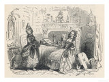 Emma Haredale Reads the Letter Given to Her by Dolly Varden Giclee Print by Phiz 