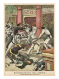 Boxer Rebellion German Sailors Attack and Destroy the Tsung-Li-Yamen Ministry of Foreign Affairs Giclee Print