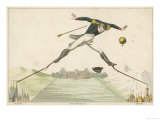 Napoleon Over-Reaches Himself He Makes a Giant Stride from the Peninsula to Russia Lámina giclée