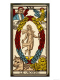 Tarot: 21 Le Monde, The World reproduction procédé giclée
