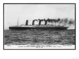 Passenger Liner of the Cunard Line the Largest in the World at the Time of Her Launch Giclee Print