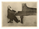 Johannes Brahms German Musician Giclée-tryk Johannes Brahms German Musician Giclée-tryk