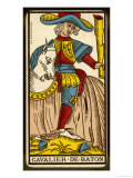 Tarot: The Knight of Clubs Giclee Print