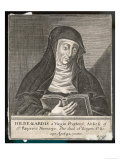 Saint Hildegard Von Bingen German Religious Founder and Abbess of Convent of Rupertsberg Giclee Print