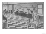 English Inventor Grindell Matthews Sets up His "Death- Ray" Device in His Workshop Giclee Print