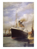 The Titanic Docked Before Her Disastrous Voyage Digitálně vytištěná reprodukce The Titanic Docked Before Her Disastrous Voyage Digitálně vytištěná reprodukce