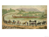He is Buried on Saint Helena: The Funeral Procession and the Guard of Honour Giclee Print