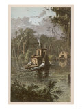 Paddle Steamer at Silver Springs Florida Where 150 Springs Form the Source of the Silver River Giclee Print