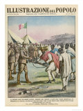 After the Defeat at Adwa an Ethiopian General Surrenders to the Italians Giclee Print