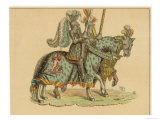 Knights on Horseback Giclee Print