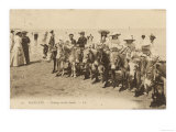 Children Prepared for a Donkey Ride reproduction procédé giclée
