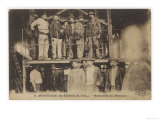 French Miners at Montceau-Les- Mines Central France Giclee Print