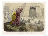 While the Animals Leave His Ark Noah Gives Thanks to God for Preserving Him from the Flood Giclee Print