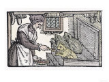 Witch Feeds Her Familiars Giclee Print