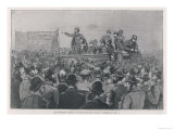 Meeting of the Gasworkers at Peckham Rye London in Favour of Better Working Conditions Giclee Print