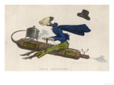 Steam Horse on Whose Back You May Ride to Saint Petersburg in One Hour Giclee Print