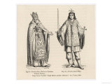 Prester John Legendary Christian King and Priest of the Middle Ages Pictured Here with His Page Lámina giclée Prester John Legendary Christian King and Priest of the Middle Ages Pictured Here with His Page Lámina giclée