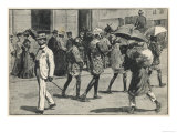 In Johannesburg, South Africa, The Natives However Must Walk in the Roadway Giclee Print