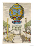 First Manned Balloon Giclée-Druck