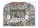 Play Performed in an Inn Yard Giclee Print Play Performed in an Inn Yard Giclee Print
