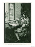 Anton Van Leeuwenhoek Dutch Naturalist Depicted Discovering the Microbe Giclee Print