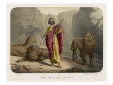 Nebuchadnezzar Casts Daniel into a Den of Lions with the Intention That They Would Eat Him reproduction procédé giclée