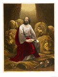 Nebuchadnezzar Casts Daniel into a Den of Lions with the Intention That They Would Eat Him reproduction procédé giclée