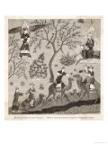 Muhammad is Conducted to Paradise by an Angel and Finds It All That the Koran Promised Lámina giclée