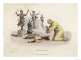 Fo Priest Makes an Offering in the Temple Giclee Print