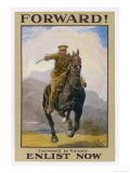 Forward! Forward to Victory, Enlist Now Lámina giclée