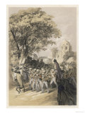 Sikh Rebel "Dewan Moolraj" in Custody after the Defeat of Sikh Forces in Mooltan Reproduction procédé giclée