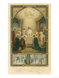 Jesus and His Disciples at the Last Supper reproduction procédé giclée