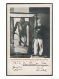 Ernst Haeckel German Scientist with a Gorilla in 1909 Reproduction procédé giclée