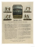 The First Rules of Boxing Published August 16th 1743 Giclee Print