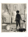 Sweep Comes Down the Wrong Chimney and Finds Himself in a Girl's Bedroom Giclee Print