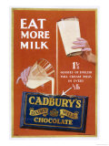 Cadbury's Dairy Milk Chocolate Bars Giclee Print